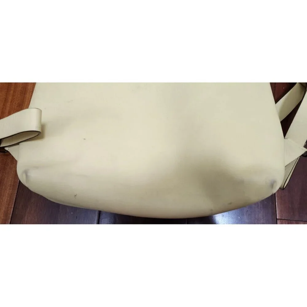 GAG BACKPACK PERA Leather Creamy lemon hue — elegant and versatile